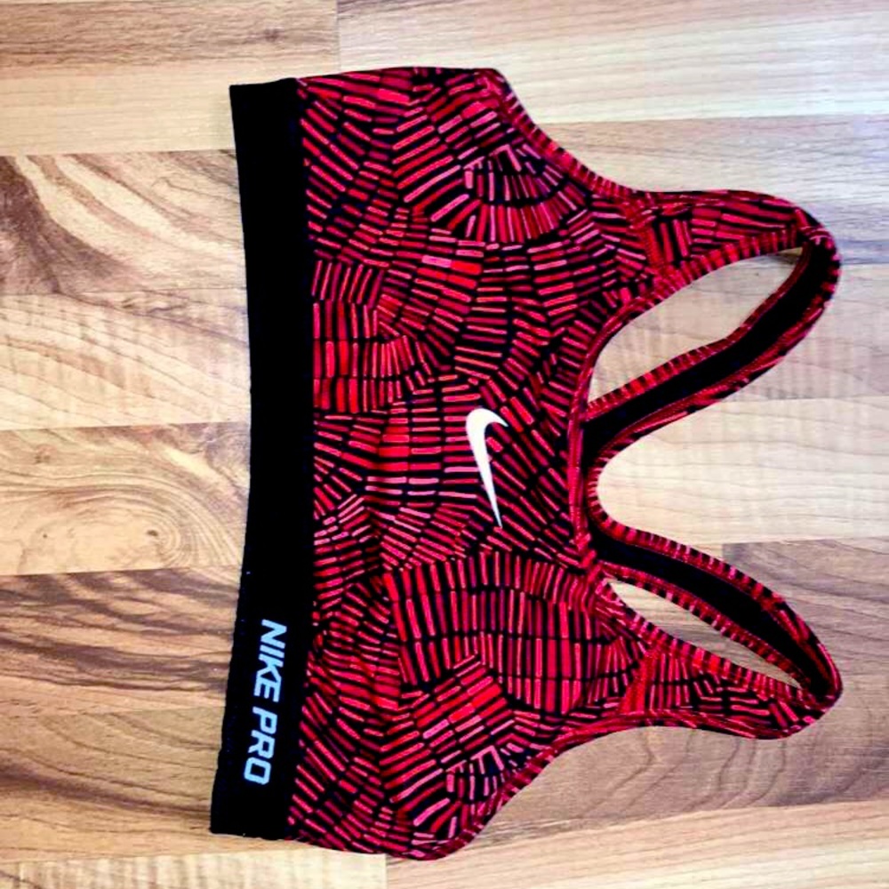 Red NIKE Sports bra size M